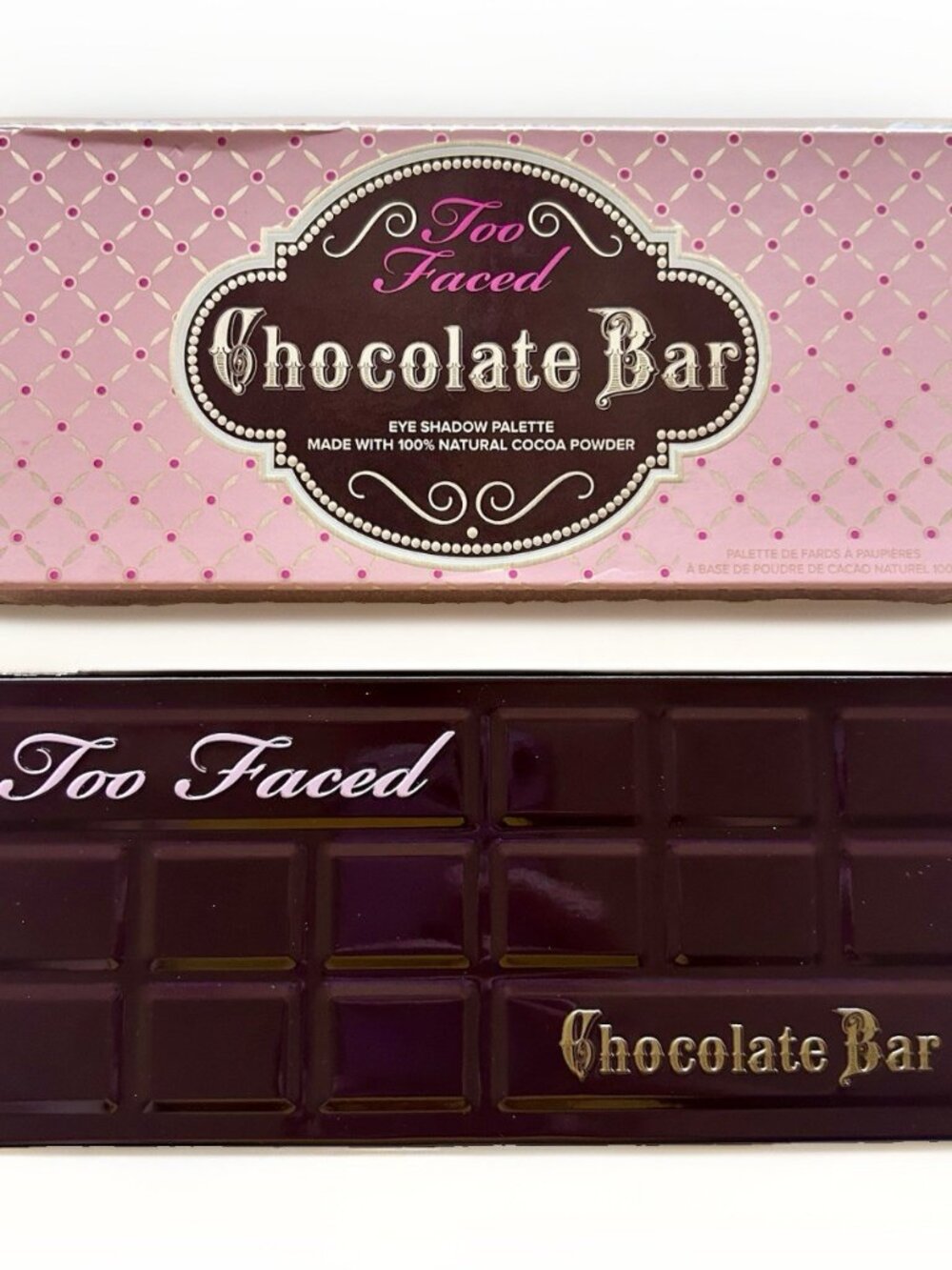 New In Box Too Faced Chocolate Bar Eye Shadow Palette Full Size